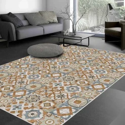 Alfombra de vinilo Kollar beige, 153×200 cm