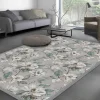 Alfombra de vinilo Magnolia gris, 153×200 cm