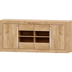 Aparador Roble 160 Niza tirador lineal, 160x80x42 cm