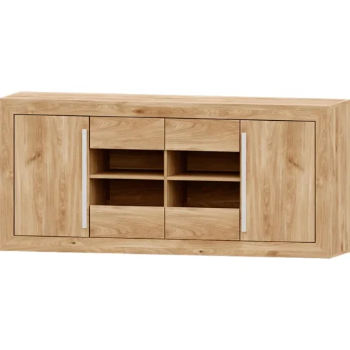 Aparador Roble 160 Niza tirador lineal, 160x80x42 cm