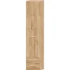 Armario 1 puerta abatible 2 cajones Roble Puzzle, 50x232x52 cm