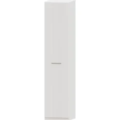 Armario 1 puerta abatible Blanco Puzzle, 50x232x52 cm