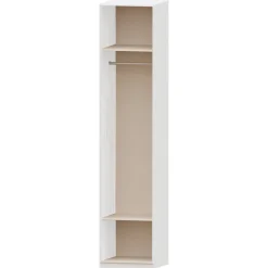 Armario 1 puerta abatible Blanco Puzzle, 50x232x52 cm