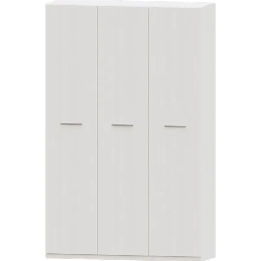 Armario 3 puertas abatibles Blanco Puzzle, 149x232x52 cm