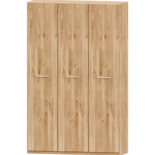 Armario 3 puertas abatibles Roble Puzzle, 149x232x52 cm