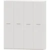 Armario 4 puertas abatibles Blanco Puzzle, 198x232x52 cm