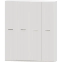 Armario 4 puertas abatibles Blanco Puzzle, 198x232x52 cm