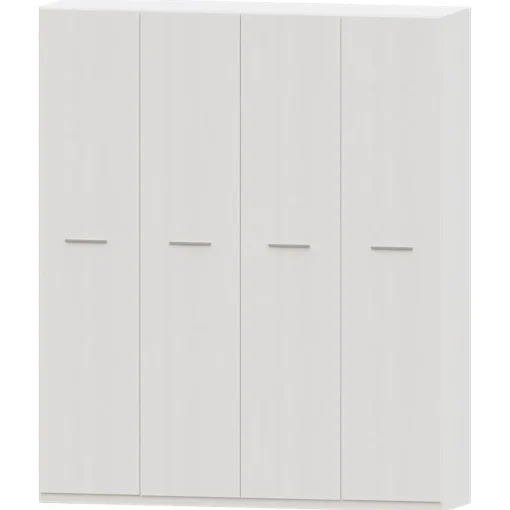 Armario 4 puertas abatibles Blanco Puzzle, 198x232x52 cm
