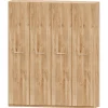 Armario 4 puertas abatibles Roble Puzzle, 198x232x52 cm