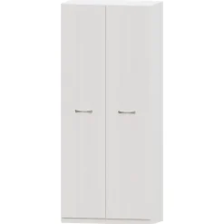 Armario 2 puertas abatibles Blanco Niza tirador standar, 99x232x52 cm