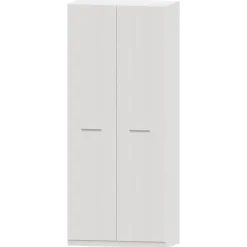 Armario 2 puertas abatibles Blanco Puzzle, 99x232x52 cm
