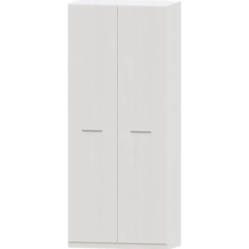 Armario 2 puertas abatibles Blanco Puzzle, 99x232x52 cm
