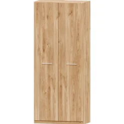 Armario 2 puertas abatibles Roble Puzzle, 99x232x52 cm