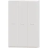 Armario 3 puertas abatibles Blanco Niza tirador standar, 149x232x52 cm