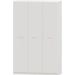 Armario 3 puertas abatibles Blanco Niza tirador standar, 149x232x52 cm