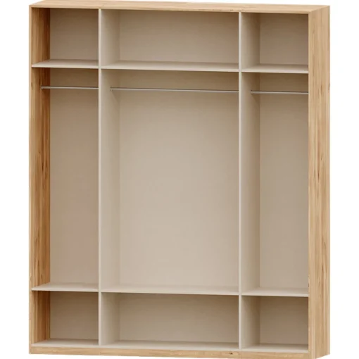 Armario 4 puertas abatibles Roble Puzzle, 198x232x52 cm