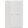 Armario esquinero L Blanco Puzzle, 136/87x232x52 cm