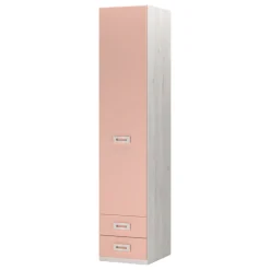 Armario juvenil 1 puerta 2 cajones Start, 50x232x52 cm