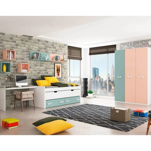 Armario juvenil 1 puerta Start, 50x232x52 cm