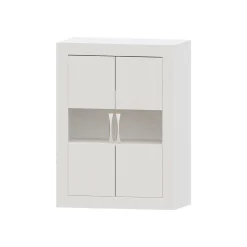 Bodeguero Blanco nieve 80 Niza tirador standar, 80x120x42 cm