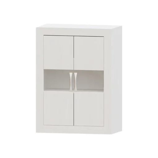 Bodeguero Blanco nieve 80 Niza tirador standar, 80x120x42 cm