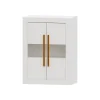 Bodeguero Blanco nieve 80 Niza tirador lineal, 80x120x42 cm