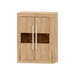 Bodeguero Roble 80 Niza tirador lineal, 80x120x42 cm