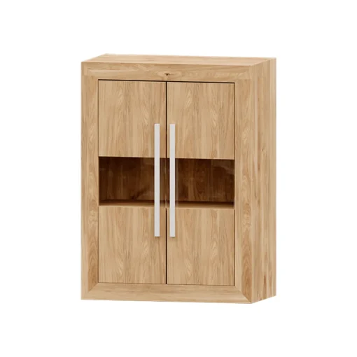 Bodeguero Roble 80 Niza tirador lineal, 80x120x42 cm