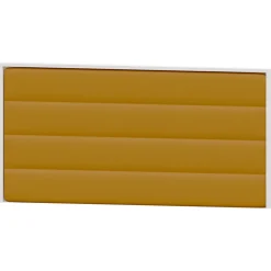 Cabecero de cama Artic tapizado polipiel Franjas (Blanco / Negro / Plata / Oro), 160x80x6 cm