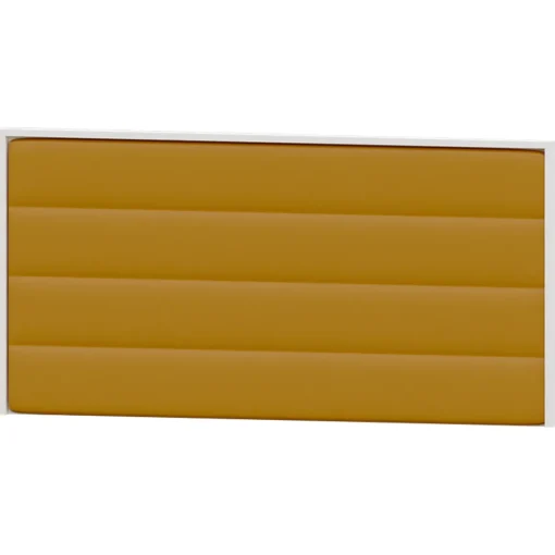 Cabecero de cama Artic tapizado polipiel Franjas (Blanco / Negro / Plata / Oro), 160x80x6 cm