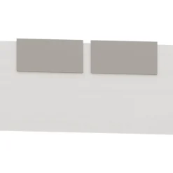 Cabecero de cama Blanco/Plata Puzzle 3, 160x80x3 cm