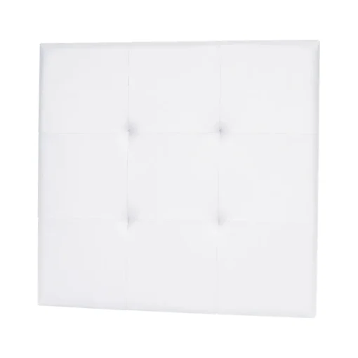 Cabecero de cama capitoné tapizado polipiel, 105×110 cm