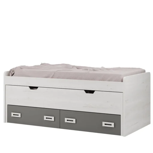 Cama nido compacta 105 juvenil 2 cajones Start, 206x80x115 cm