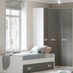 Cama nido juvenil con frontal Start, 199x60x98 cm