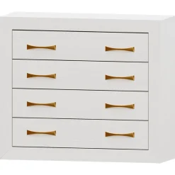 Cómoda Blanca 4 cajones Niza tirador standar, 106x91x42 cm