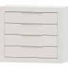 Cómoda Blanca 4 cajones Niza tirador forma, 106x91x42 cm