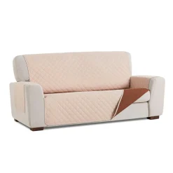 Cubre sofá acolchado Beige-Marrón