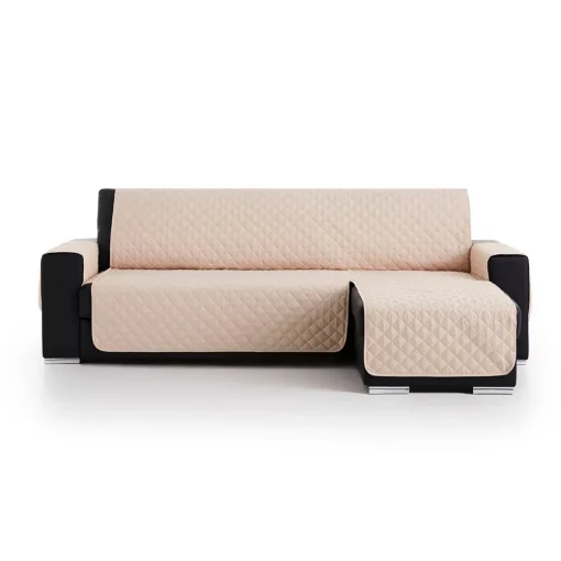 Cubre sofá acolchado chaiselongue Beige