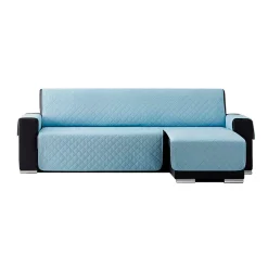 Cubre sofá acolchado chaiselongue Azul claro