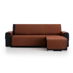 Cubre sofá acolchado chaiselongue Marrón