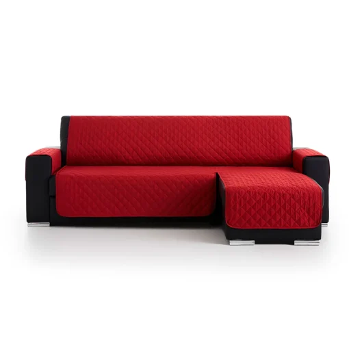 Cubre sofá acolchado chaiselongue Rojo