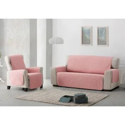 Cubre sofá acolchado Rosa