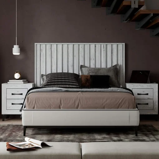 Dormitorio de matrimonio Artic / Negro Niza 24