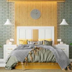 Dormitorio de matrimonio Blanco/Oro Niza 15