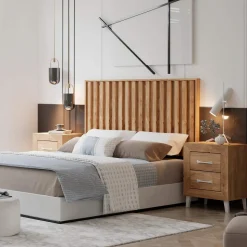 Dormitorio de matrimonio Roble / Blanco Niza 25