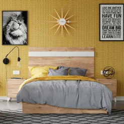 Dormitorio de matrimonio Roble/Blanco Puzzle 14