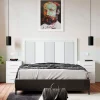 Dormitorio de matrimonio Blanco/Plata Puzzle 16