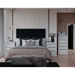 Dormitorio de matrimonio Artic / Negro Niza 23