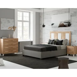 Dormitorio de matrimonio Roble/Blanco Puzzle 18