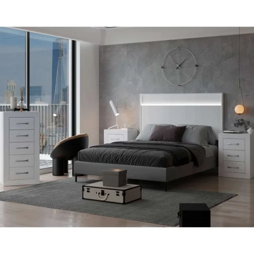 Dormitorio de matrimonio Artic / Plata Niza 22